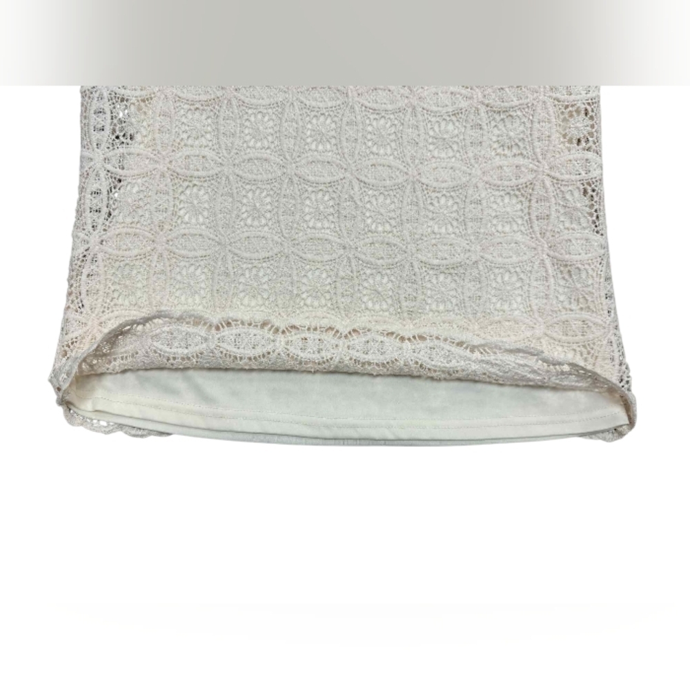Ricki’s NWT Lace Puff Long Sleeve Top Creme Lacey Size XS - Picture 9 of 11